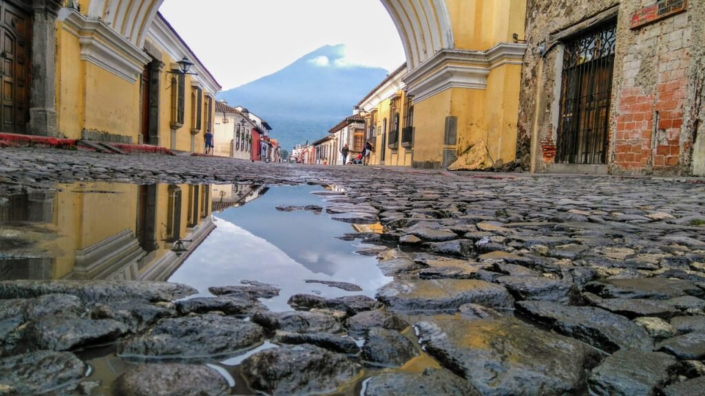 antigua guatemala, sunrise, guatemala, agua volcano, santa catalina arch, antigua guatemala, nature, guatemala, guatemala, guatemala, guatemala, guatemala